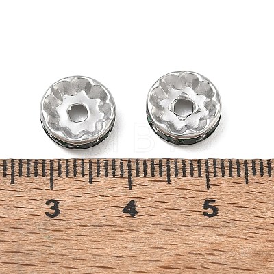 304 Stainless Steel Rhinestone Spacer Beads RB-CBA18B7-01P-11-1