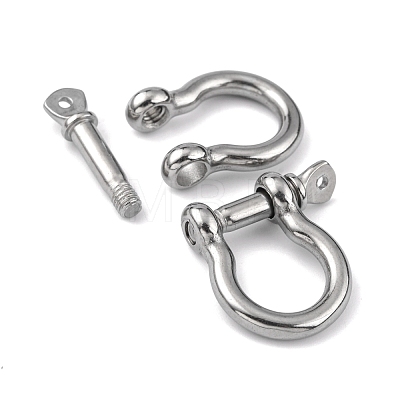 304 Stainless Steel D-Ring Anchor Shackle Clasps STAS-H142-06P-1