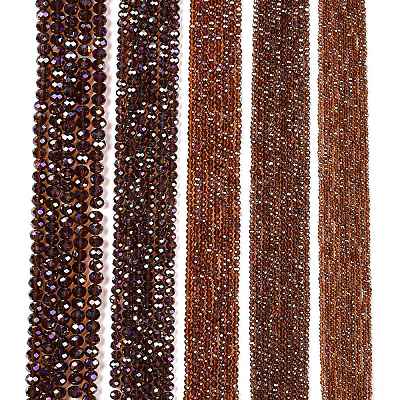 Electroplate Glass Beads Strands EGLA-A044-T3mm-B02-1