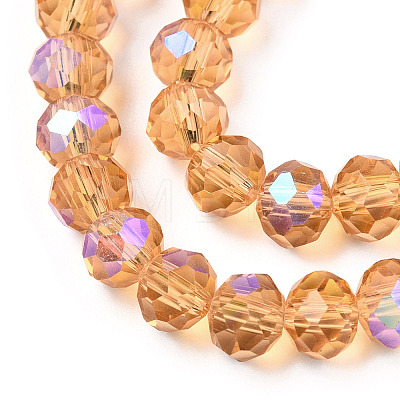 Electroplate Glass Beads Strands LS-EGLA-A034-T10mm-L23-1