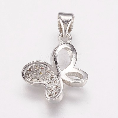 Brass Cubic Zirconia Pendants ZIRC-K070-22P-1