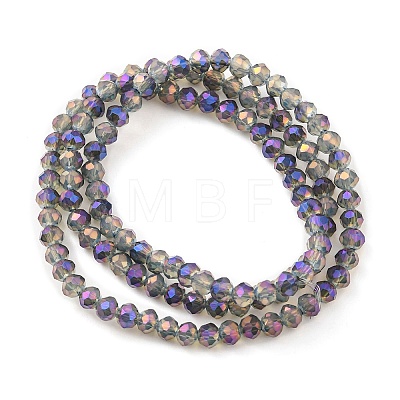 Electroplate Glass Beads Strands EGLA-A034-J4mm-G01-1