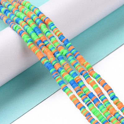 Handmade Polymer Clay Beads Strands CLAY-R089-3mm-008-1