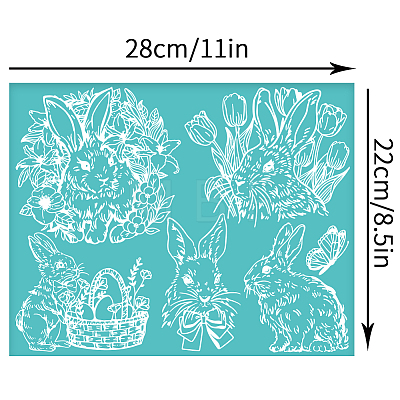 Self-Adhesive Silk Screen Printing Stencil DIY-WH0338-232-1