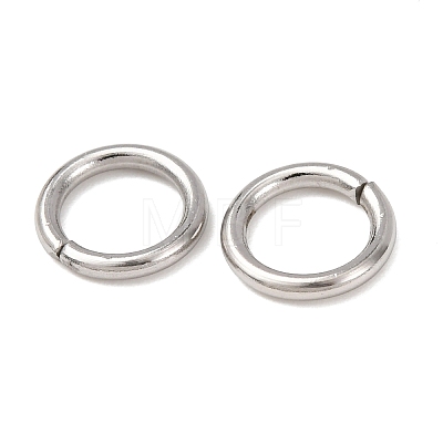 Tarnish Resistant 304 Stainless Steel Open Jump Rings X-STAS-Q186-02-8x1.2mm-1