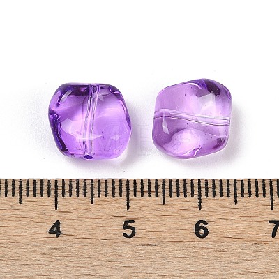 Transparent Glass Beads DGLA-E004-08L-1