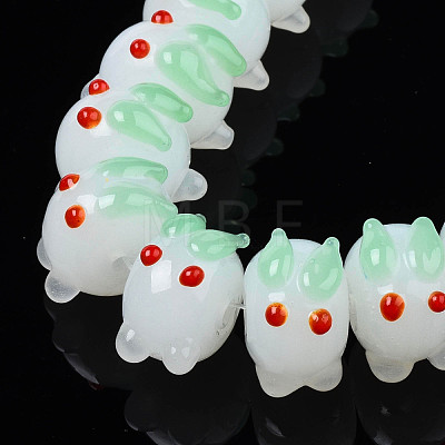 Handmade Bumpy Lampwork Beads Strands LAMP-T017-01D-1