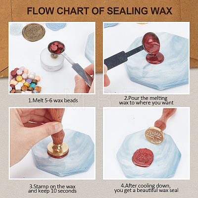 Wax Seal Stamp Set AJEW-WH0208-1010-1