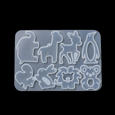 Penguin/Lion/Rabbit DIY Pendant Silhouette Silicone Molds X1-SIL-F010-03-1