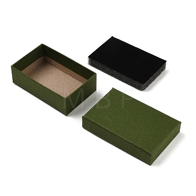 Cardboard Paper Jewelry Storage Boxes with Sponge CON-P023-01C-01-1