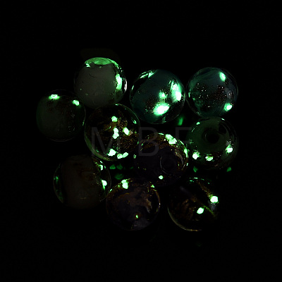 Luminous Handmade Gold Sand Lampwork Beads LAMP-N024-05A-03-1