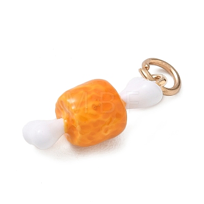 Alloy with Enamel Pendants AL-CBAE186-01G-05-1