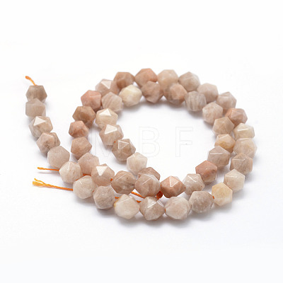 Natural Sunstone Beads Strands G-F523-10-8mm-1