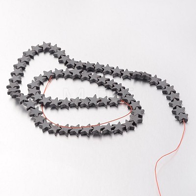 Non-magnetic Synthetic Hematite Bead Strands G-F300-24C-F09-1