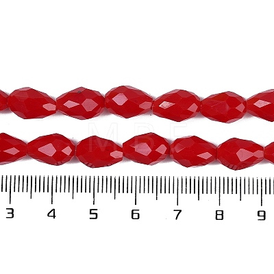 Opaque Solid Color Imitation Jade Beads Strands GLAA-N005-P10mm-D07-1