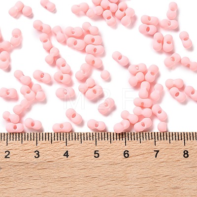 Rubberized Style Glass Seed Beads SEED-Z003-01A-1