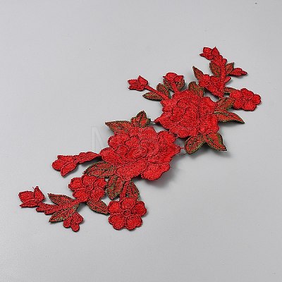 Flower Embroidery Cloth Iron On/Sew On Patches DIY-WH20050-13D-1