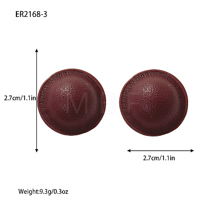 Imitation Leather Stud Earrings WG6FE73-01-1