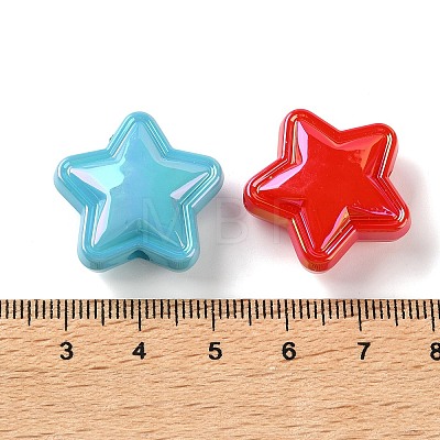 UV Plating Opaque Acrylic Beads AC-CBAEAA8-15-1