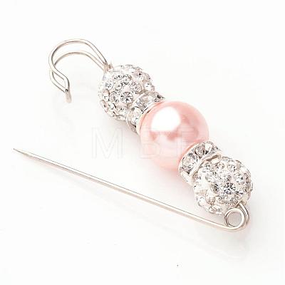 Valentines Day Gifts for Her Rhinestone Clay Brooches JEWB-H004-02-1