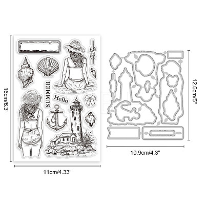 Globleland 1Pc Carbon Steel Cutting Dies Stencils DIY-GL0004-100C-1