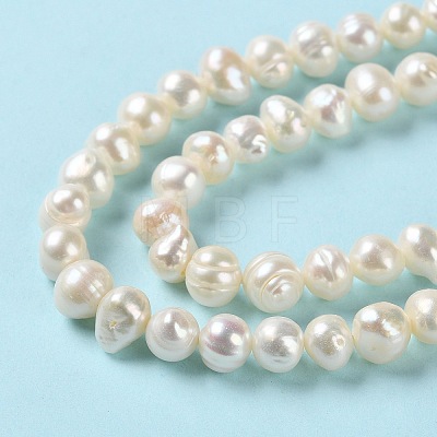 Natural Cultured Freshwater Pearl Beads Strands PEAR-E018-51-1