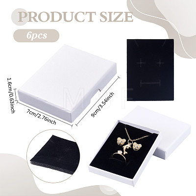 6Pcs Paper Jewelry Set Gift Packing Boxes CON-PH0003-83A-02-1