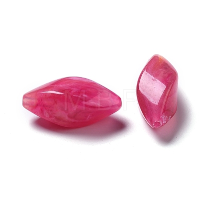 Acrylic Imitation Gemstone Beads PGB275Y-1