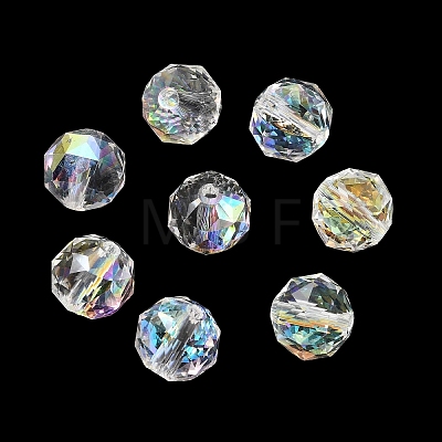 Electroplate Transparent Round Glass Beads GL-CBA6A73-AB03-1
