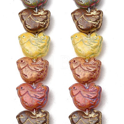 Painted Glass Beads Strands GLAA-Z021-10A-1