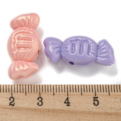 Opaque Acrylic Beads X-OACR-E041-05-1