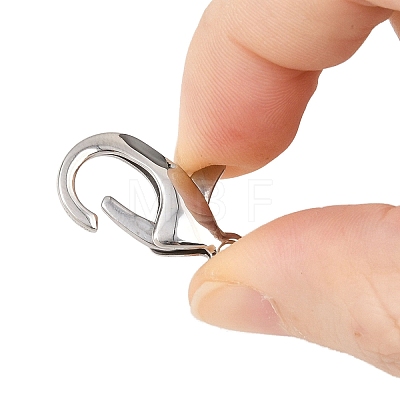 Tarnish Resistant 304 Stainless Steel Lobster Claw Clasps STAS-AB25-1
