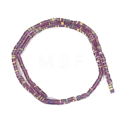 Electroplate Glass Beads Strands GLAA-B023-01A-12-1