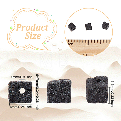 Natural Lava Rock Beads Starnds G-WH0018-034A-1