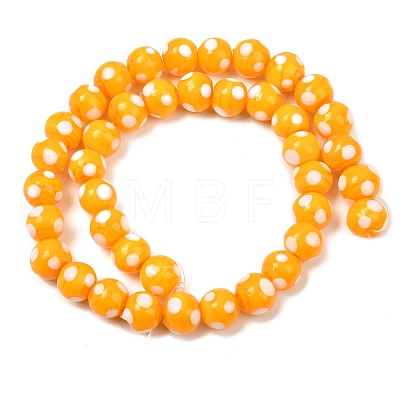 Handmade Lampwork Beads LAMP-D002-10mm-01I-1