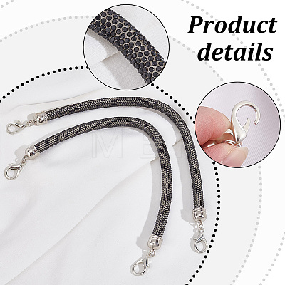 Alloy Rhinestone Round Rope Bag Straps FIND-WH0419-41C-1