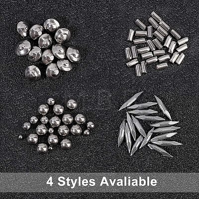 304 Stainless Steel with 201 Stainless Steel Polished Beads STAS-WH0016-05P-1