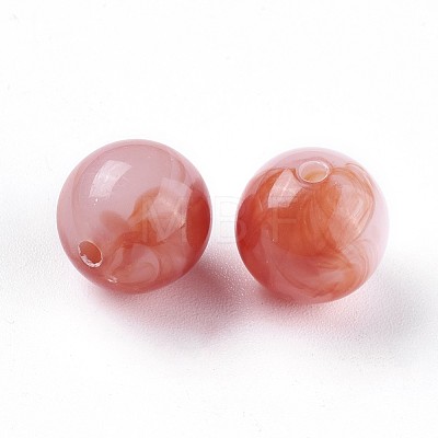 Acrylic Imitation Jade Beads X-MACR-E025-25-12mm-1