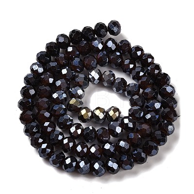 Baking Electroplate Glass Beads Strands LS-DGLA-A039-J8mm-B20-1