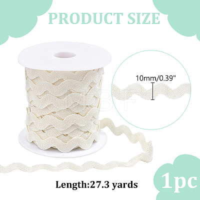 1 Roll Polyester Wave Bending Fringe Trim OCOR-ME0001-97B-1