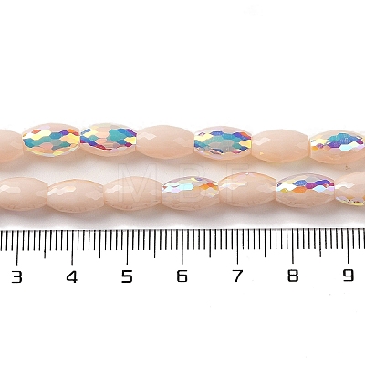 AB Color Plated Electroplate Beads Strands X-EGLA-H104-03B-1