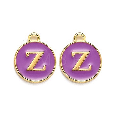 Golden Plated Alloy Enamel Charms LS-ENAM-Q437-12Z-1