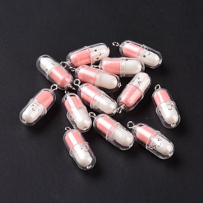 Translucent Plastic Pendants KY-L006-29C-1