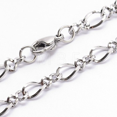 Fashionable 304 Stainless Steel Chain Necklaces NJEW-I060-04-1