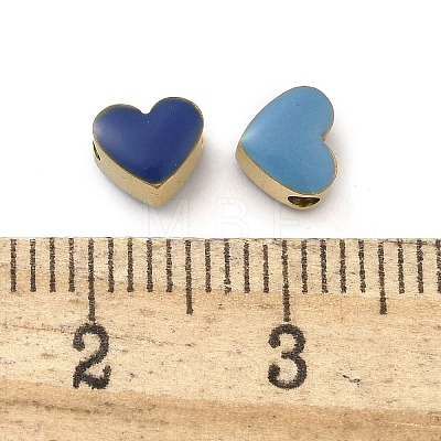 Ion Plating(IP) 304 Stainless Steel Enamel Beads STAS-B075-09G-03-1