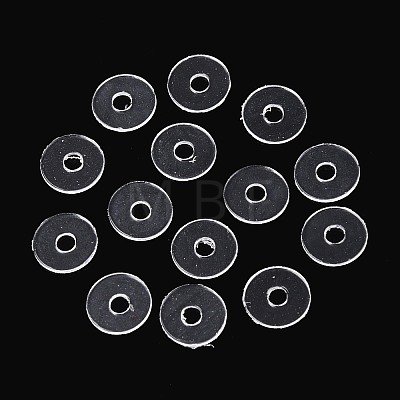 50Pcs Transparent PVC Insulating Gaskets PVC-T006-5mm-01-1