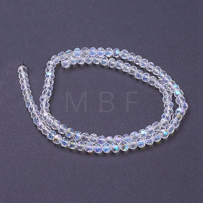 Electroplate Glass Beads Strands EGLA-J042-4mm-AB03-1