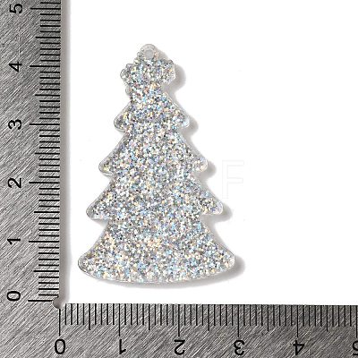 Christmas Tree Acrylic Pendants OACR-L018-01C-1