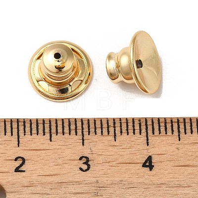 Rack Plating Brass Ear Nuts X-KK-G480-06LG-1