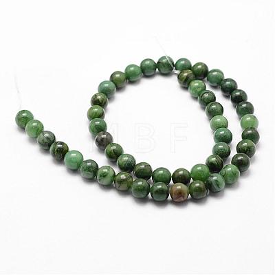 Natural African Jade Beads Strands G-D840-53-8mm-A-1